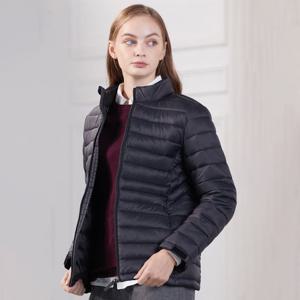 EXR 블랙 여성 경량 패딩 점퍼 EXR0005