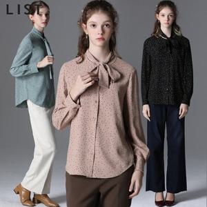 [리스트][리스트(LIST)] 패턴 타이넥 블라우스_15937554_588587