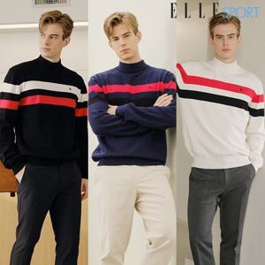 [CERINI by PAT][ELLE SPORT] 남성 모크넥니트 3종 세트_1972642