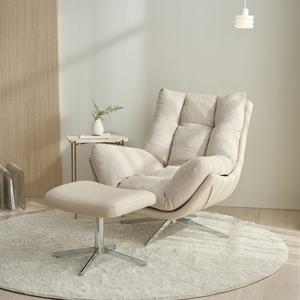 삼익가구 릴리번 1인용 기능성 패브릭 360도 회전 소파+스툴