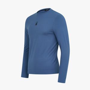 [스파이더] 남성 기능성 브러시 안감 티셔츠 SPKFCNRL207MBLU