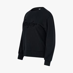 [스파이더] 여성 기모 레터링 맨투맨 SPKWCNRL357WBLK