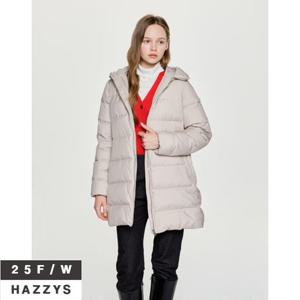 헤지스여성 HSJU5D008 단색 구스다운 후드패딩점퍼