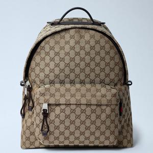 25 FW 구찌 GG 로고 모노그램 자카드 레더 트리밍 테크 백팩 베이지 824624 FAEHZ 9795