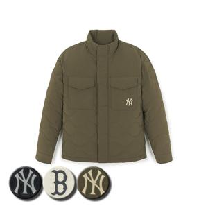 MLB 공용 고프코어 물결 경량 숏패딩 점퍼 (3ADJB0256)