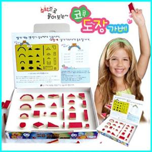 큰솔교육 KSE210 코콕 도장가베 풀세트(교재4권포함) 가베 학교교구