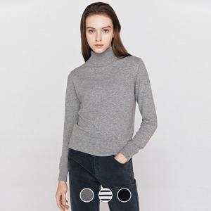 [지오다노/본사] 355916 여 12gg 민자 터틀넥 긴팔 니트 스웨터