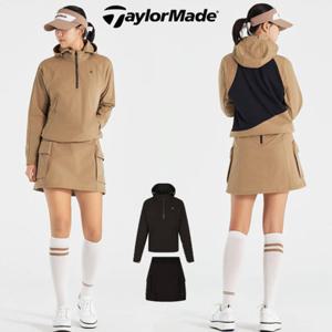 [테일러메이드] 어패럴 골프 웨어 25 F W O7202O7292 여성 바람막이 아노락 자켓 + 큐롯 스커트 치마 세트