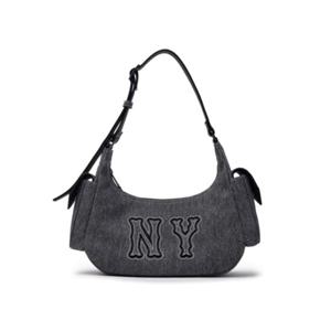 MLB(엠엘비)베이직 메가로고 포켓 데님 호보백 (3ABQM034N)