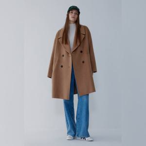 [보브]캐시미어 블렌드 더블 미디 코트7155416002Y