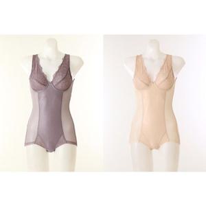 [와코루] 풀컵 홑겹 소프트 바디슈트 올인원 (WBT1968 AB컵)