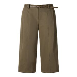 듀엘 벨티드 핀턱 7부 팬츠 L244PSA038