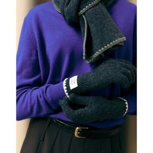 [질스튜어트]그레이 배색포인트 울혼방 장갑 JAGV5F681