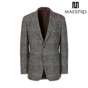 [마에스트로] [25FW][FERLA] 다크그레이 알파카 글렌체크 자켓 (MAJA5D042G3)