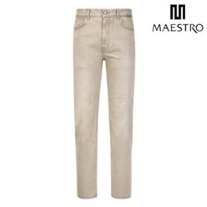 [마에스트로] [25FW]베이지 컬러 데님 팬츠 (MAPA5C041I2)