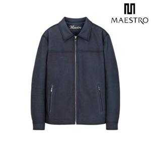 [마에스트로] [25FW]네이비 양가죽 악어무늬 블루종 점퍼 (MAJU5C701N2)