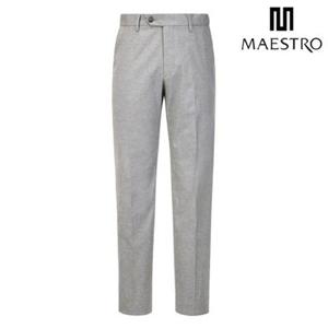 [마에스트로] [25FW]블랙 코튼린넨 치노 팬츠 (MAPA5C021BK)