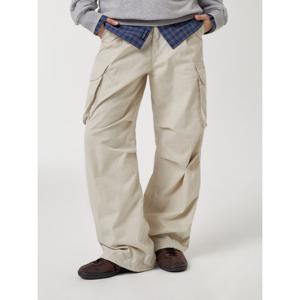 [후아유] 여성 Wide Cotton Nylon Cargo Pants(F) WHTAF4921F