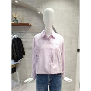 페이지플린  (F5CBL507) 카라넥 스트라이프 긴팔 셔츠