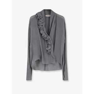 [ALBERTA FERRETTI] 라프리마 여성 셔츠 크레이프 위드 rouches 252UA0213 66170499 Grigio /12