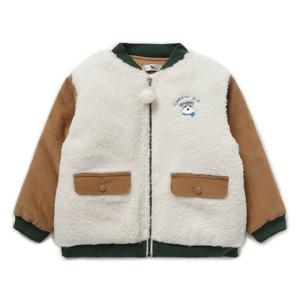 블루독베이비 10 25FW겨울 (BE)컬러매치 FUR 점퍼 (45C14113030)