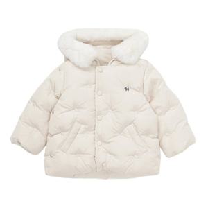 블루독베이비 10 25FW겨울신상 (BE)클래식자수 덕다운 점퍼 (45C14114080)