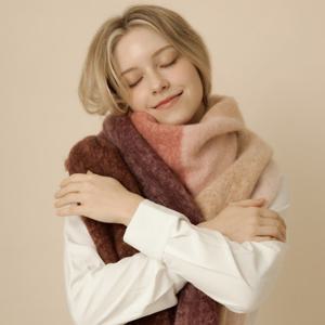 [루이까또즈(스카프)]빅사이즈 도톰 머플러 스톡홀름 핑크 2CHW480PI