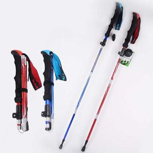 등산용품 5단 접이식 스틱 지팡이 1쌍