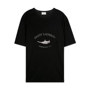 [꼬르소밀라노]생로랑 남성 FREE BIRD 블랙 반팔티 551404 YB2ZO 1095