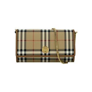 [꼬르소밀라노] 버버리 여성 체크 체인 스트랩 아카이브 베이지 숄더백 8070413