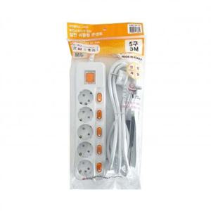 현대 멀티탭 개별 5구 3M HMP-53 박스(25개입)