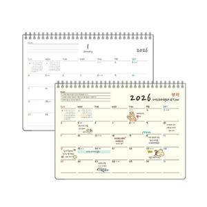 2026년 다이어리 데스크카렌다16Tw D1106010326-001 양지사