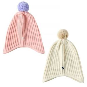 [블루독8-키즈] 택1 핑크 BI베이직귀달이비니 니트 겨울모자 방한 이어머프 세돌선물 초등학생 25C1980808