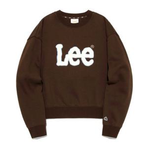 [LEE]LEE 우먼 빅 트위치 부클 기모 맨투맨 초콜렛 LE2504CR60CL