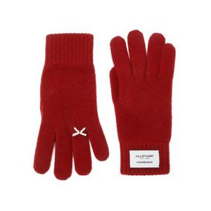 [질스튜어트] 레드 리본 장식 포인트 핑거홀 터치 장갑 JAGV5F812R2