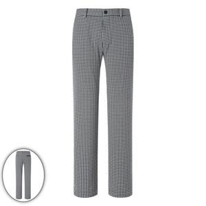 [헤지스골프] 남성 체크 슬림핏 기모 팬츠 그린 (HUPA5D714E3)