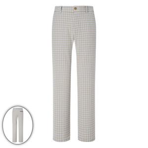 [헤지스골프] 남성 체크 슬림핏 기모 팬츠 베이지 (HUPA5D714I1)