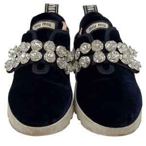 (명품) 미우미우 크리스탈 벨벳 스니커즈 1001250