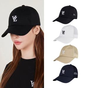 [바잘] 3D 모노그램 사이드 매쉬 오버핏 볼캡 (4colors)