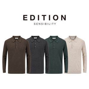 [에디션앤드지]25 FW 남자추동니트 캐시미어 블렌디드 카라 니트 4종 1택 NEF4ET1621 DR448