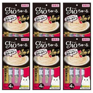 고양이습식간식 고양이 챠오츄르 참치 혼마구로 4개입 6P 습식 간식