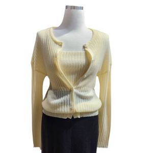 [쥬크]니트 뷔스티에 시스루 가디건 세트    Z253KSL006