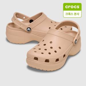 [크록스 본사] 크록스 클래식 플랫폼 클로그 핑크 카라멜 (206750-7AF)