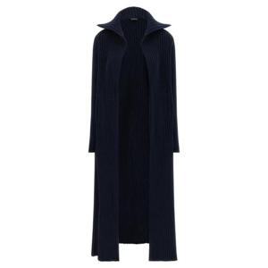 발렌시아가 리브 니트 롱 가디건 849997T34148806 BLUE