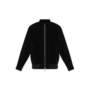 25 FW 페라가모 코듀로이 네로 블랙 더블집업 재킷 144658B785753