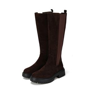 [BABARA] 바바라 양가죽 스웨이드 롱부츠 BBE836BR