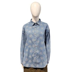 [페이지플린]플라워 박시 데님 남방셔츠F5CBL515A