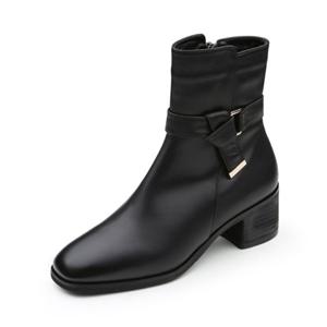 RENBOC5934K1 금강제화 랜드로바 르느와르 사이드 절개 매듭 앵클 부츠 2COLOR