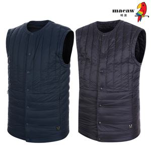 [마코] (남성)라운드넥 경량 구스다운 베스트_MMM4DV91