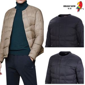 [마코] (남성)라운드노카라경량 구스다운 점퍼_MMM4DJ91